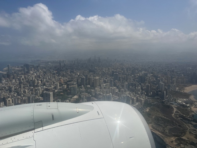 Beyrouth depuis l’avion