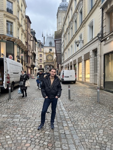 Rue du gros horloge à Rouen