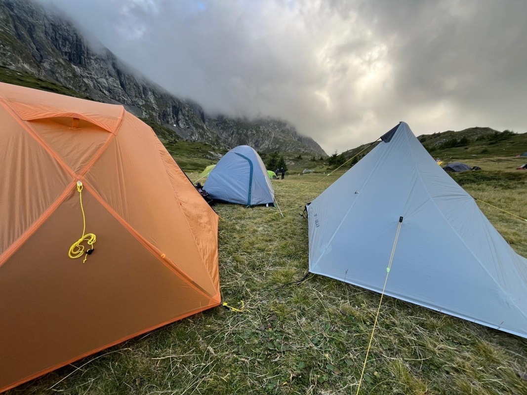 Tentes installées