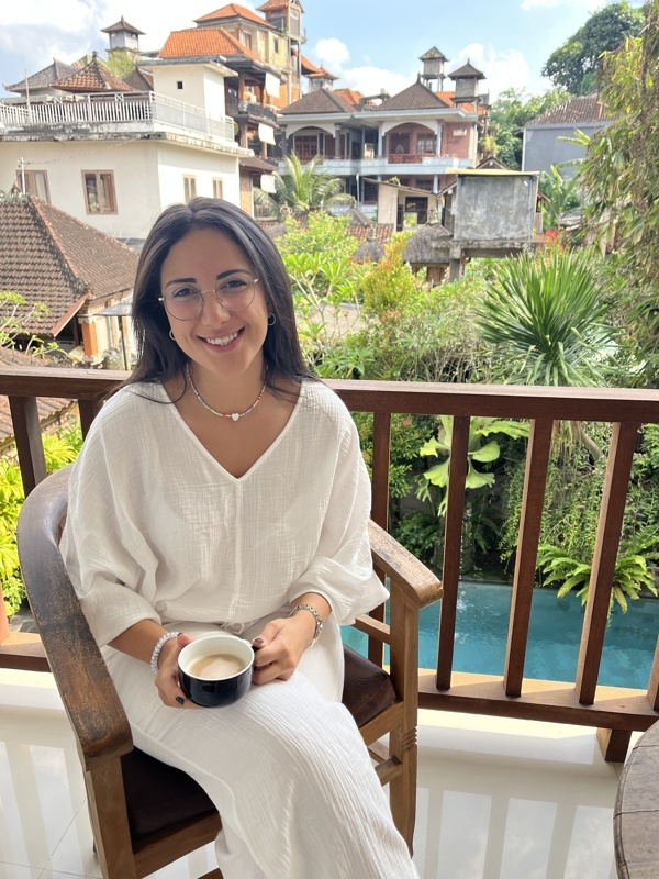 Premier rayon de soleil sur Bali