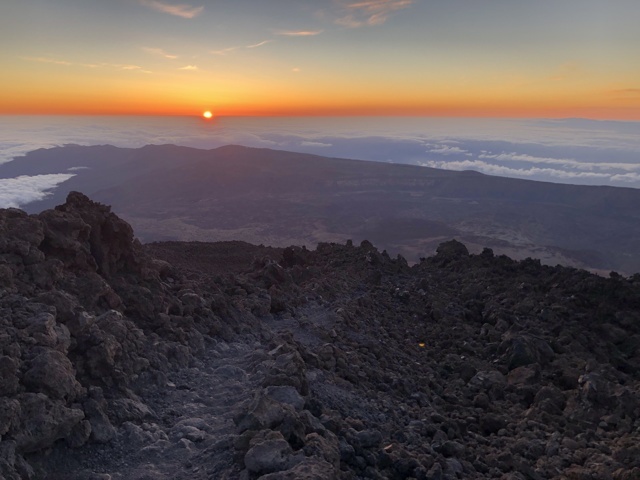 Lever de soleil sur El Teide