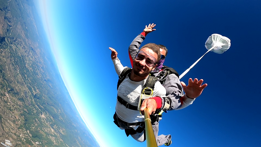Ouverture du parachute