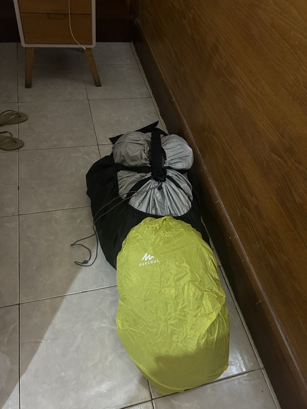 Au cas où nos sacs étaient protégé pour la nuit