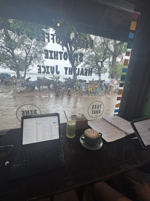Super café pour travailler avec vue !
