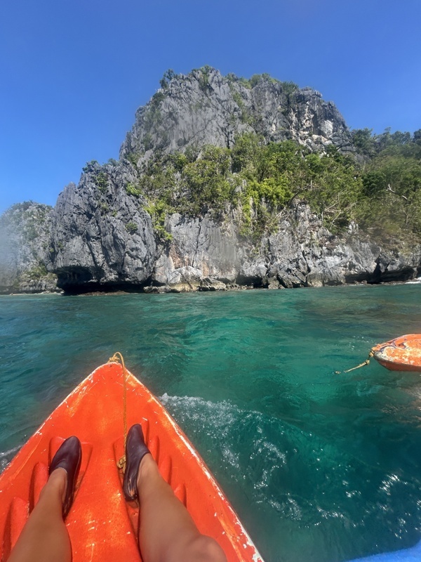 Kayak dans big lagoon