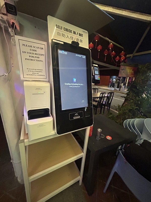 Check in à 1h du mat