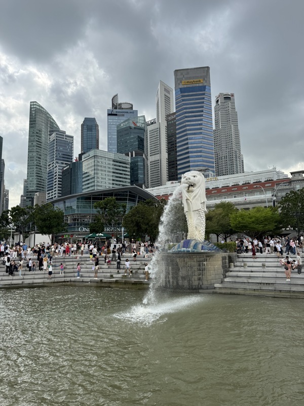 Le Merlion, symbole emblématique de Singapour