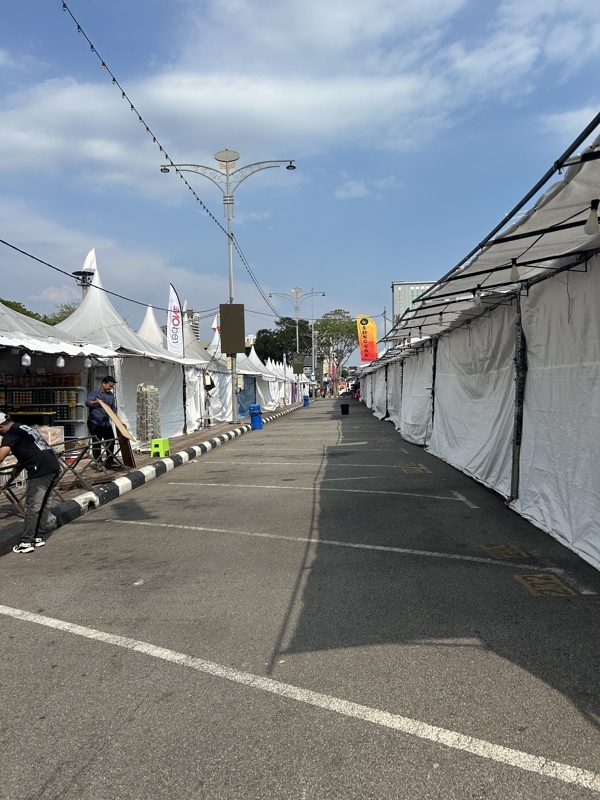 Le marché en fin d’après midi