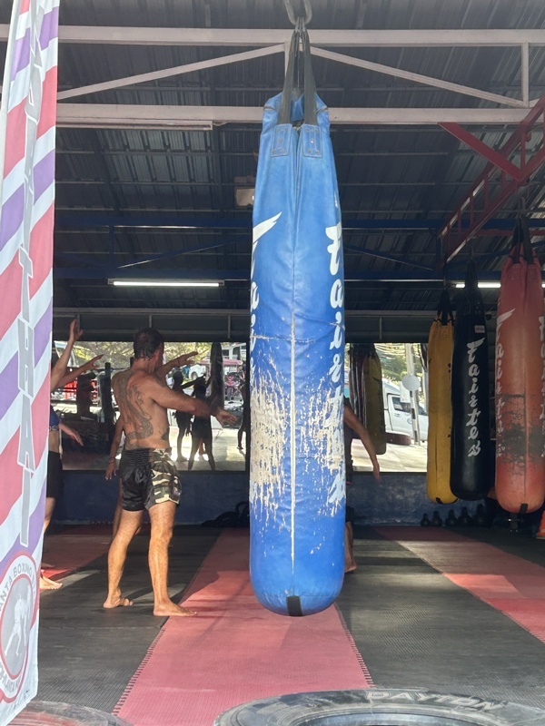 Cours de boxe ouvert au public, il y avait que des occidentaux