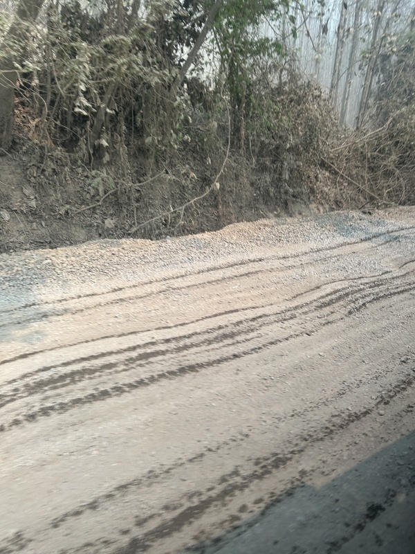Un petit aperçu de l’état de la route, là c’est soft