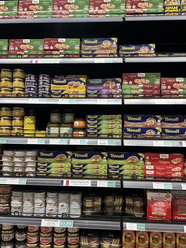 on s’est fait du mal à faire tous les rayons