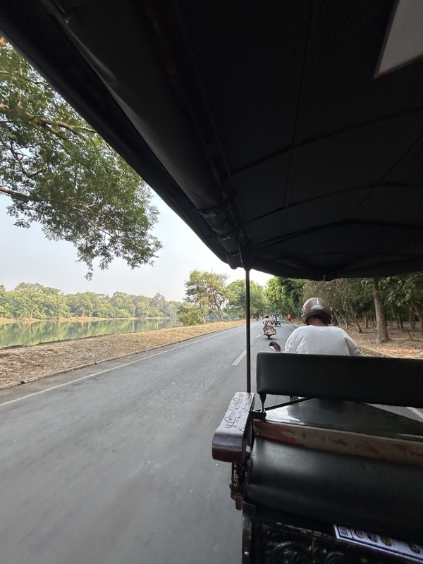 En route pour les temples d’Angkor