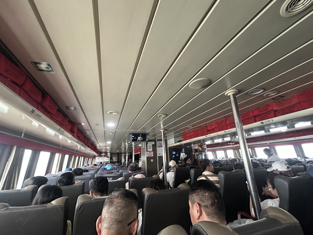 Le bateau était full