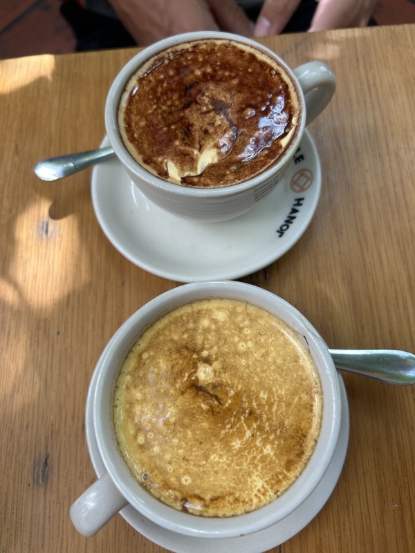 Café et chocolat à l’œuf