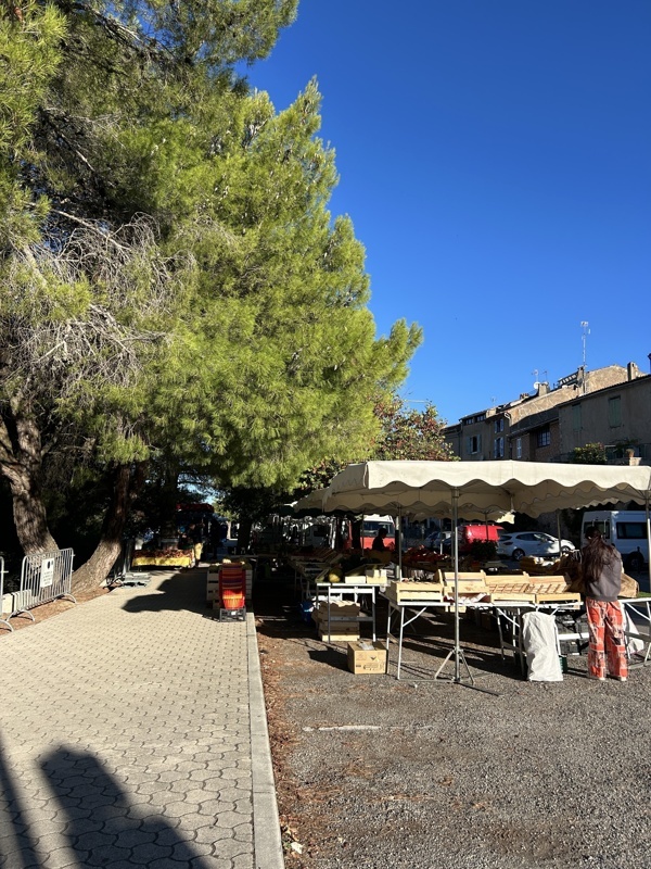 Petit marché de Bauduen