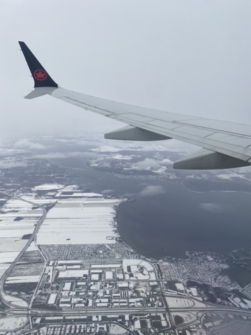 Canada from plane