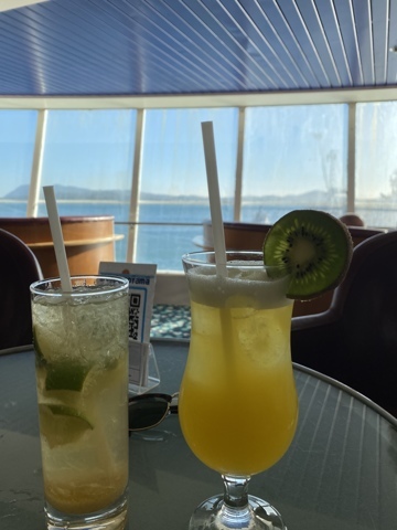 Cocktail à bord du bateau