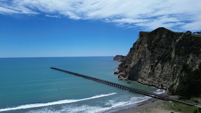 Tolaga Bay Wharf et ses 600 mètres de pont