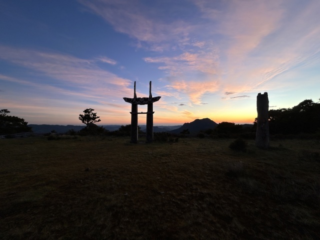 Lever de soleil au Mount Hikurangi