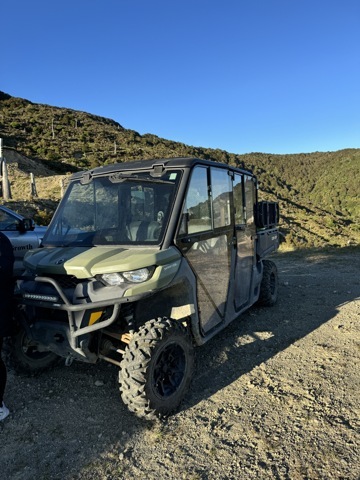 Notre véhicule pour le Mount Hikurangi