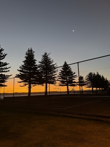 Coucher de soleil à Gisborne