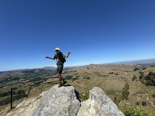 En haut du te mata peak