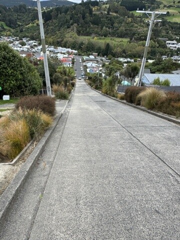 Vue en haut de la Baldwin Street
