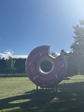 Homer donut des simpsons à Springfield