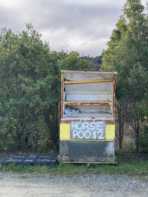 Ou des excrements ? Ca a du succès car on en a vu plein sur la route