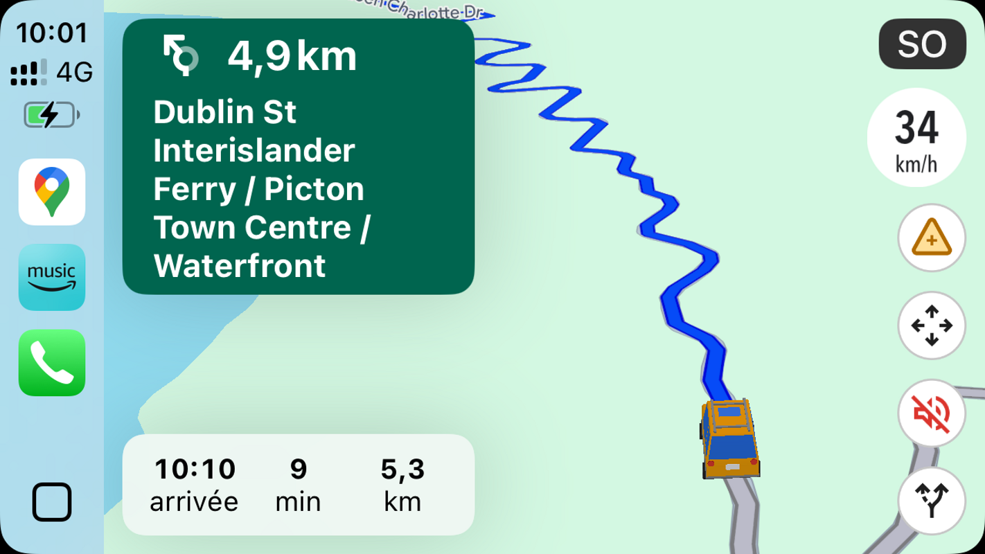 Jamais très droit les routes ici