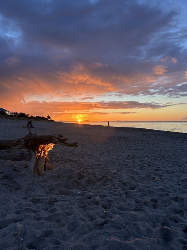 Feu de camp sur la plage