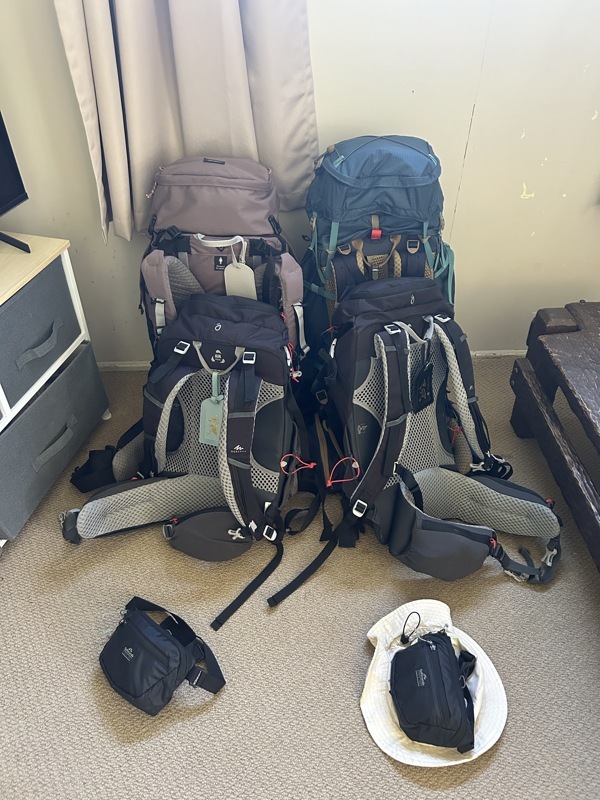Les sacs sont prêts