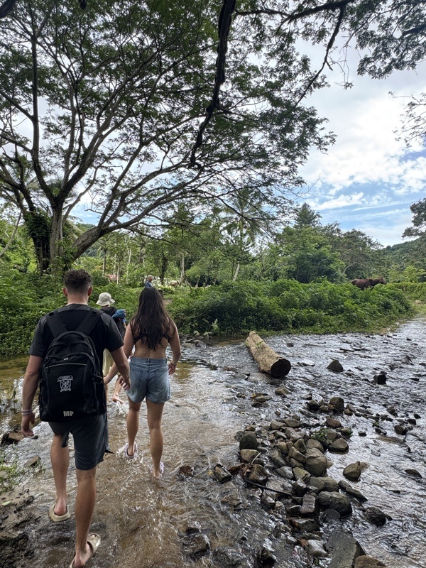 Petite randonnée pour rejoindre la cascade