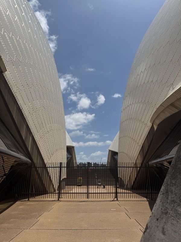 Les carreaux des voiles ont deux teintes pour éviter l’éblouissement et rendre l’ensemble agréable sous le soleil