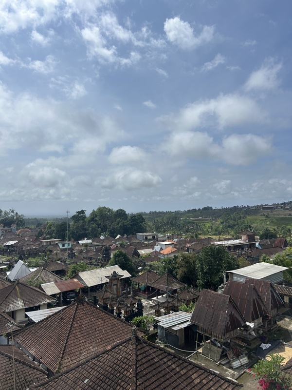 Vue de notre hôtel