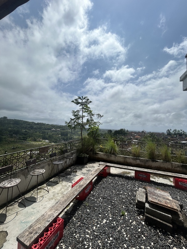 vue de notre hôtel