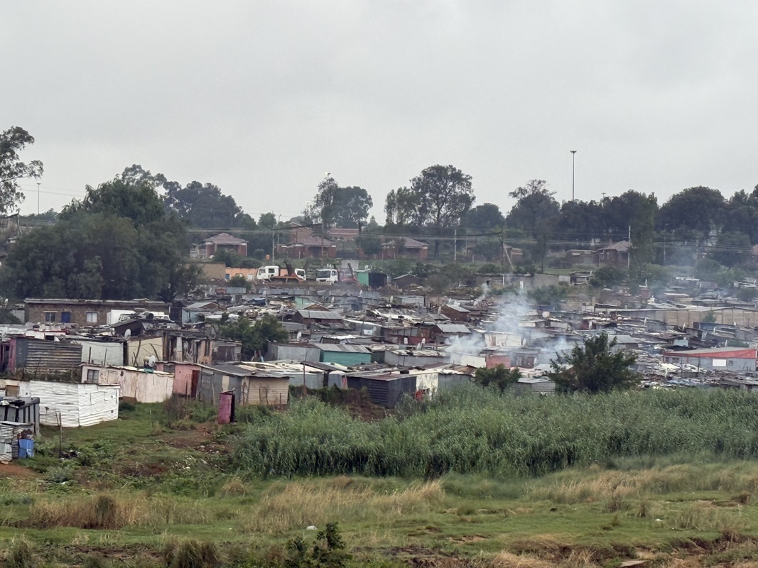 un bidon ville de Soweto