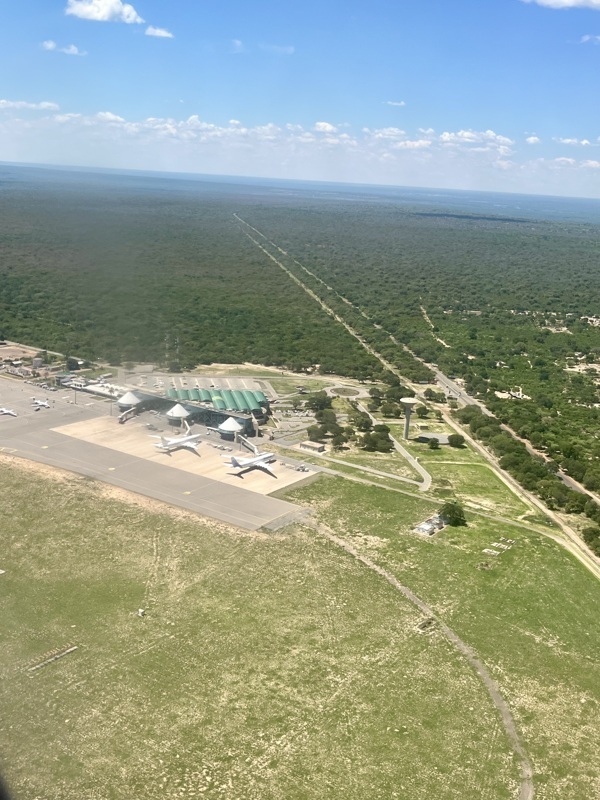 On part de l’aéroport de Victoria Falls zimbabwe