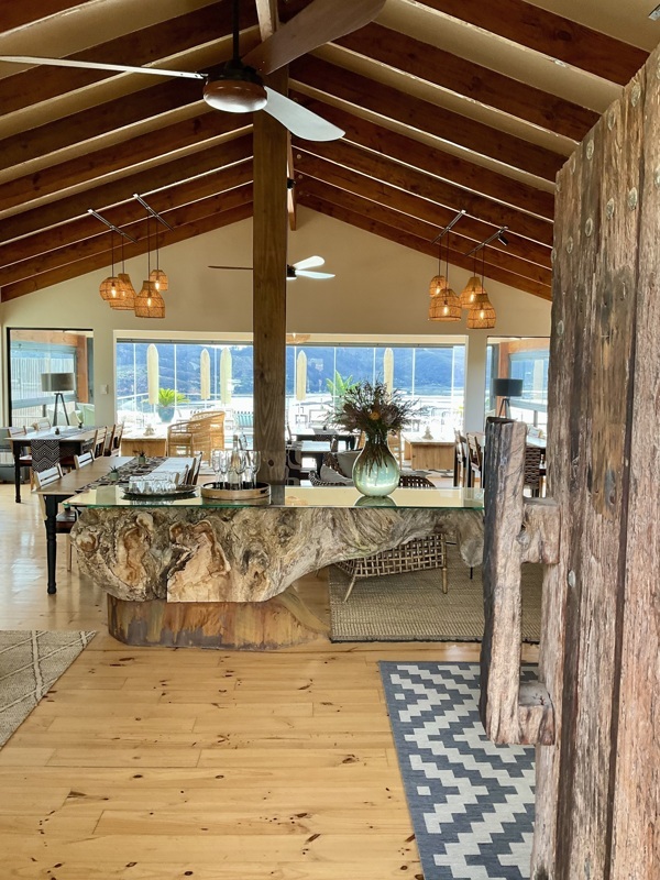 Notre guest house, vue sur le golfe de Knysna